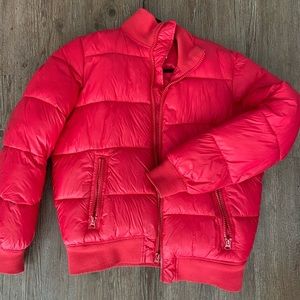 Gap bomber style red puffer.